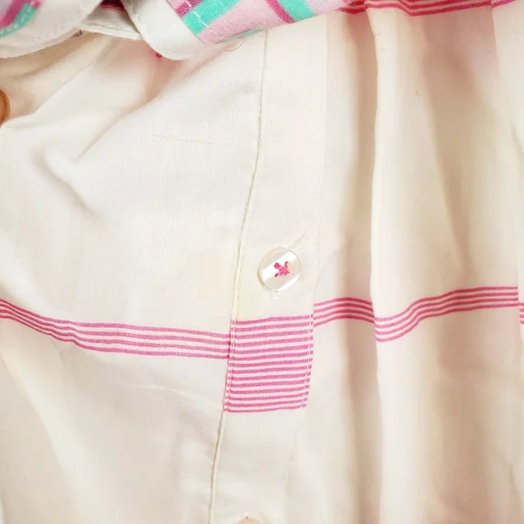 Dizzy Lizzie Mrs Maisel Dress Striped Geometric Cotton Midi Dress - Picture 9 of 9